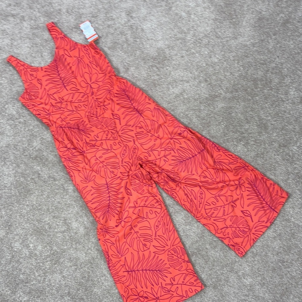 NWT cat & jack summer jumpsuit romper keyhole back 10/12